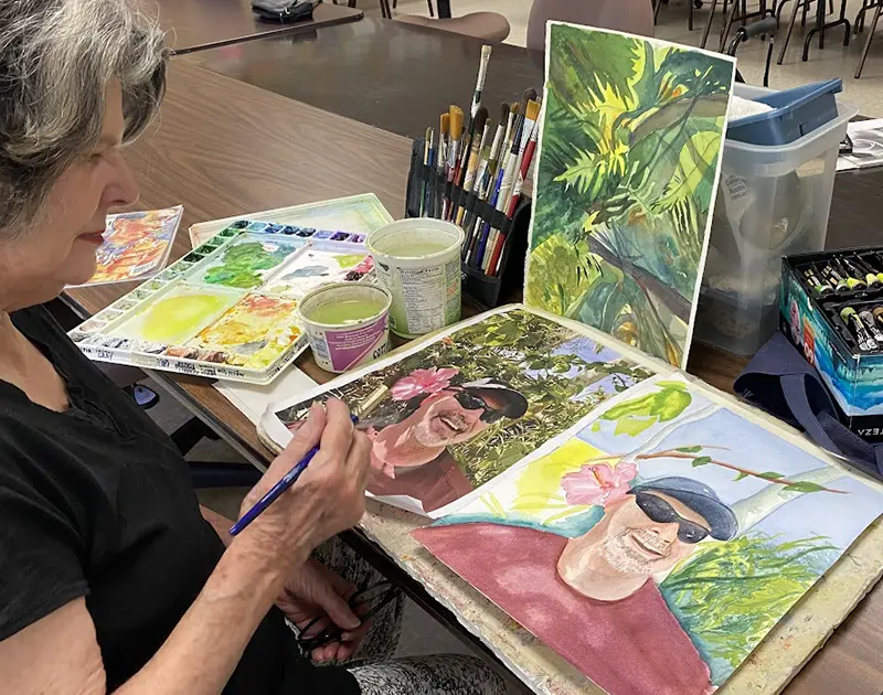 art club at Summerfield Retirement Community in Tigard, OR