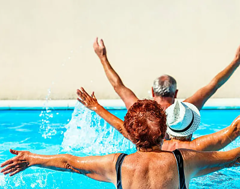 water aerobics at summerfield retirement community